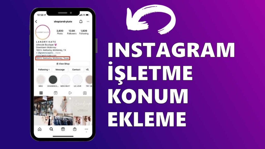 Instagram İşletme Konumu Ekleme
